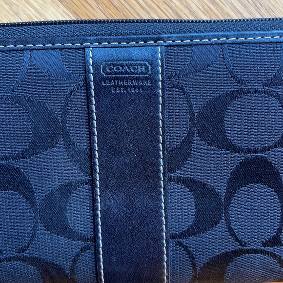 Coach logo canvas accordion style wallet - Picture 7 of 9